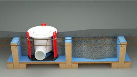 Förstärkning med lättfyllnadsmassa, med följande egenskaper: densitet ≤ 450 kg/m³ och tryckhållfasthet ≥ 2 MPa.
