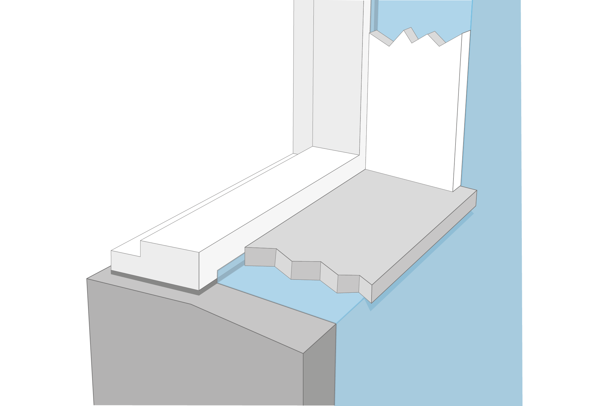 tatskiktets anslutning mot fonsterkarm fonstersmyg