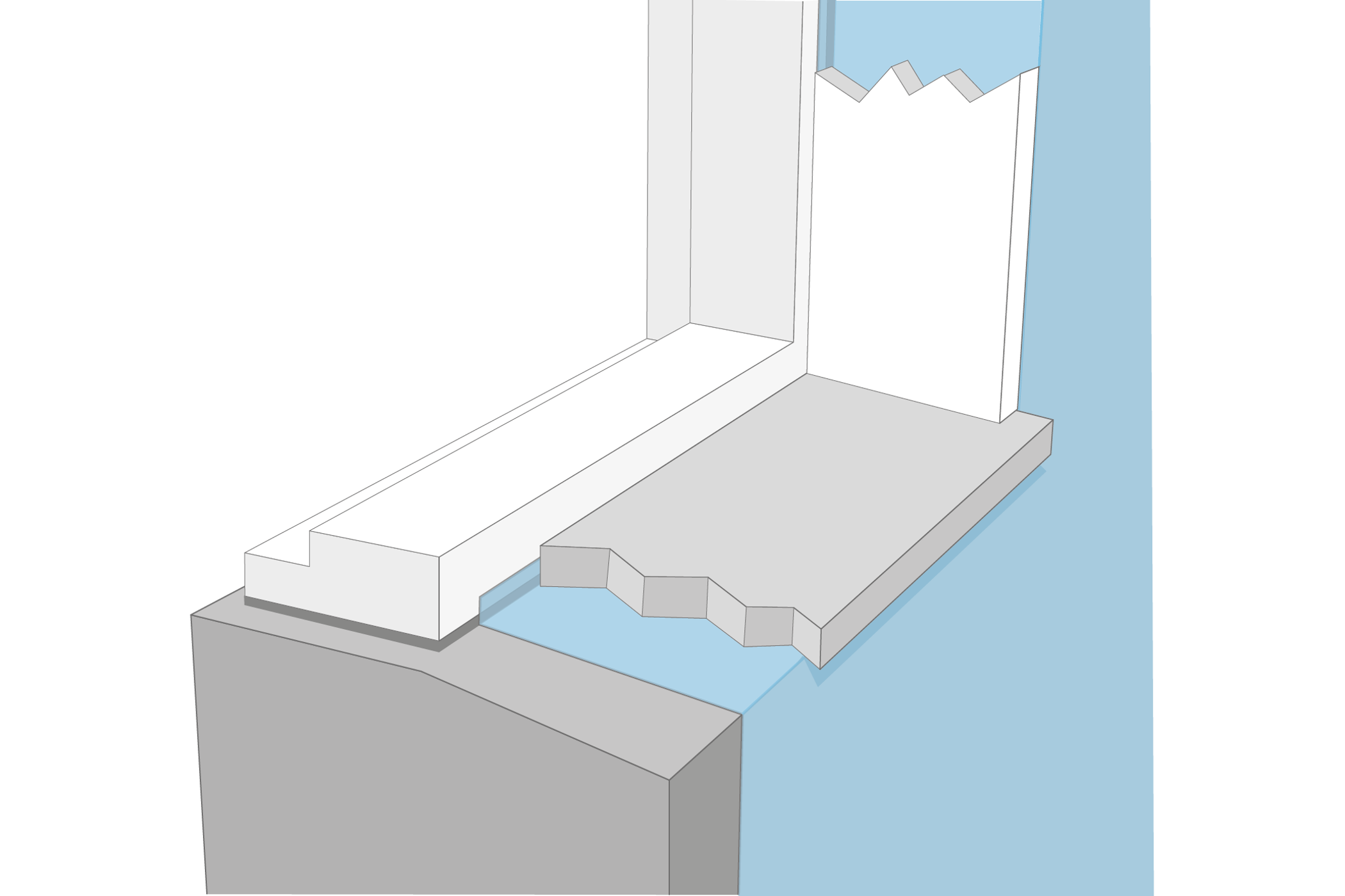 tatskiktets anslutning mot fonsterkarm fonstersmyg