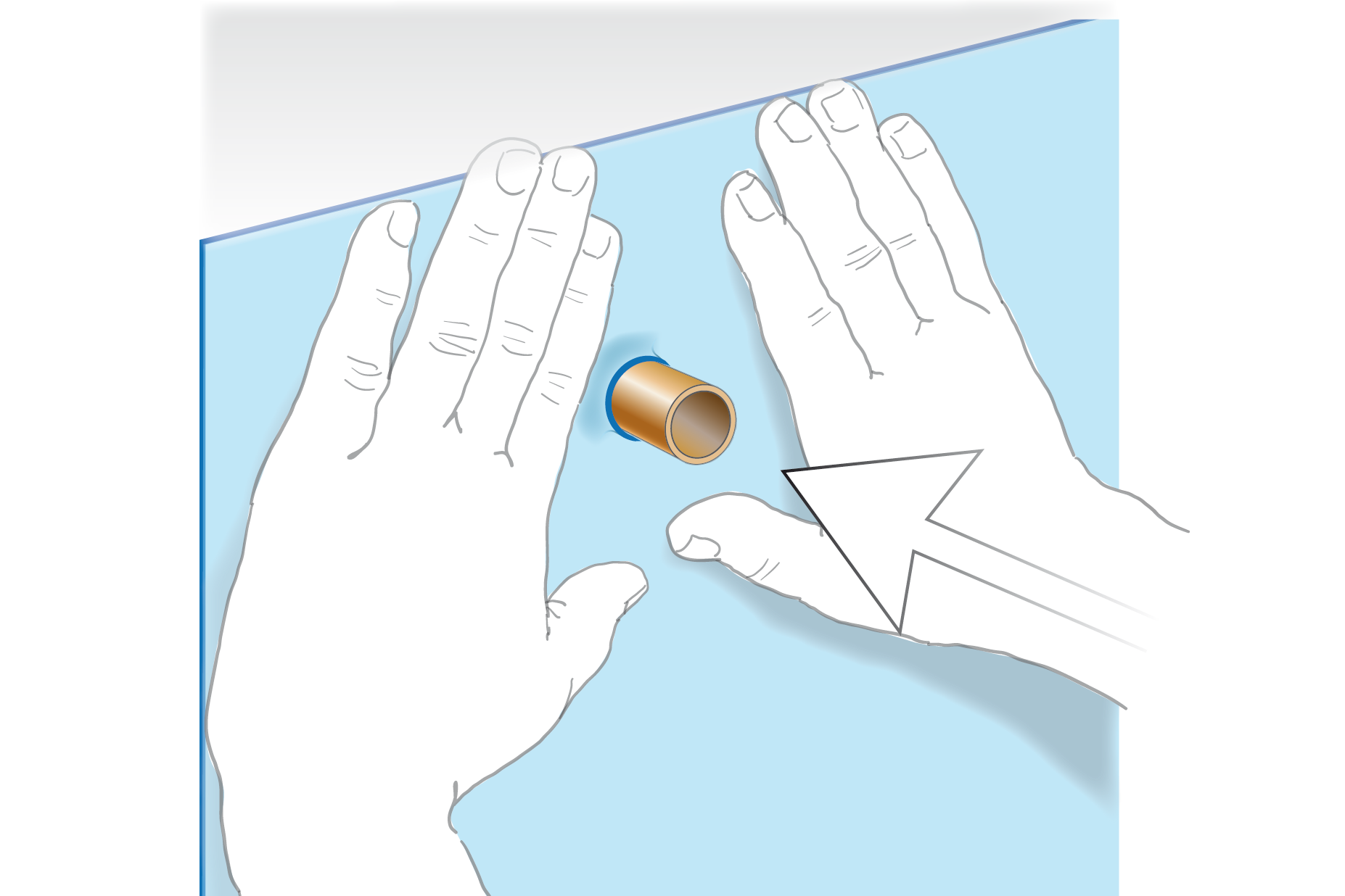 tatning av rorgenomforing vagg plastmatta steg-3